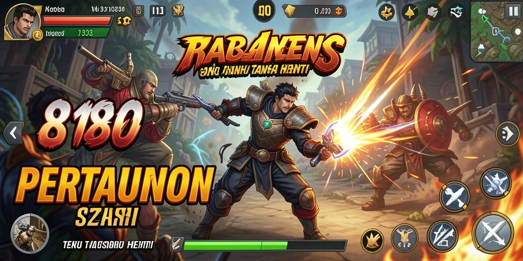 Tangkapan layar dari gameplay seru 8180 yang penuh aksi.