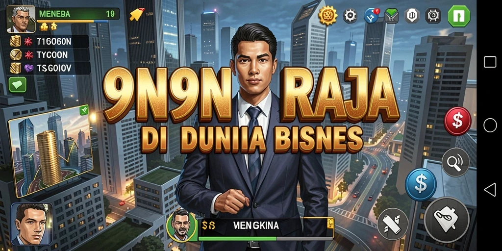 Screenshot dari gameplay Tycoon yang menunjukkan strategi bisnis dalam <strong>9N9N</strong>.