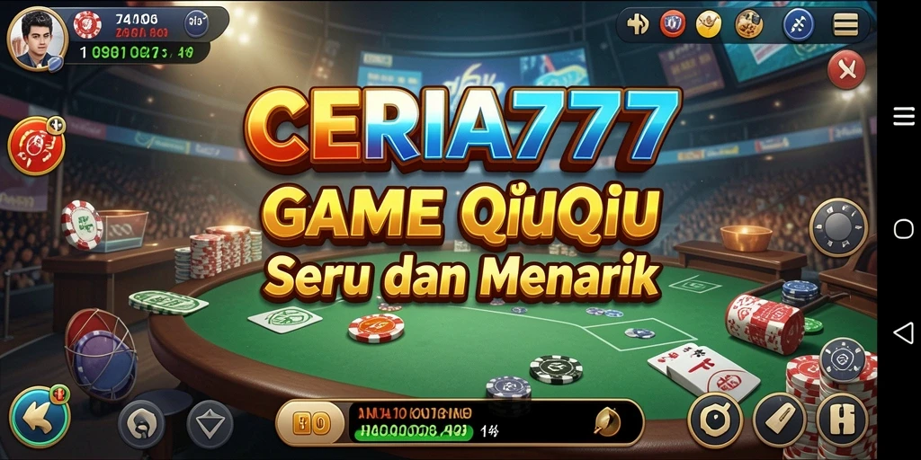 Screenshot CERIA777 dengan tampilan permainan QiuQiu yang menarik.