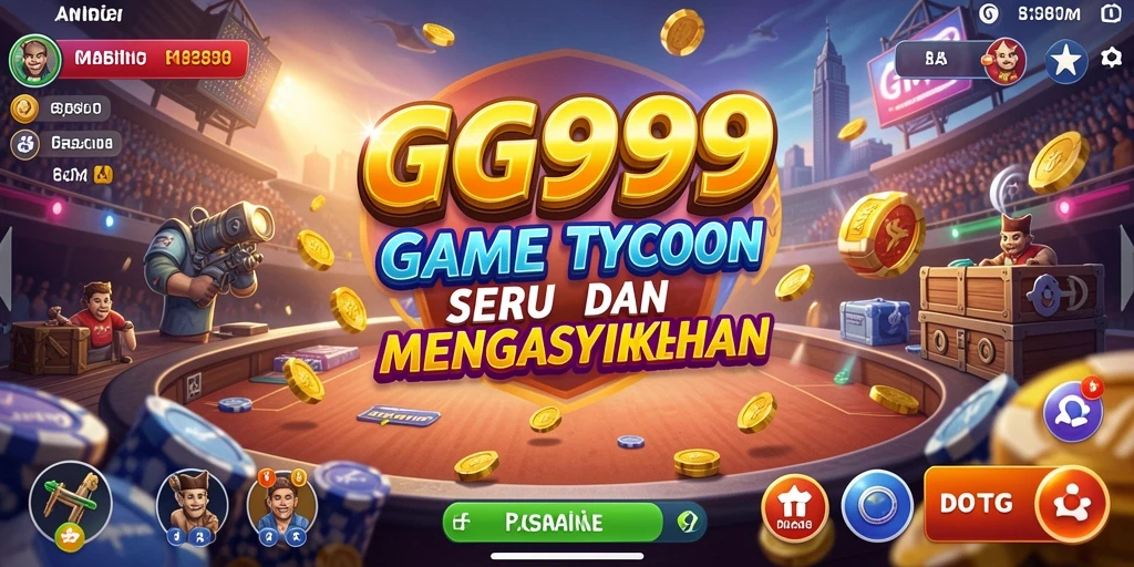 Tampilan gameplay GG999 yang menarik dan penuh strategi Tycoon.