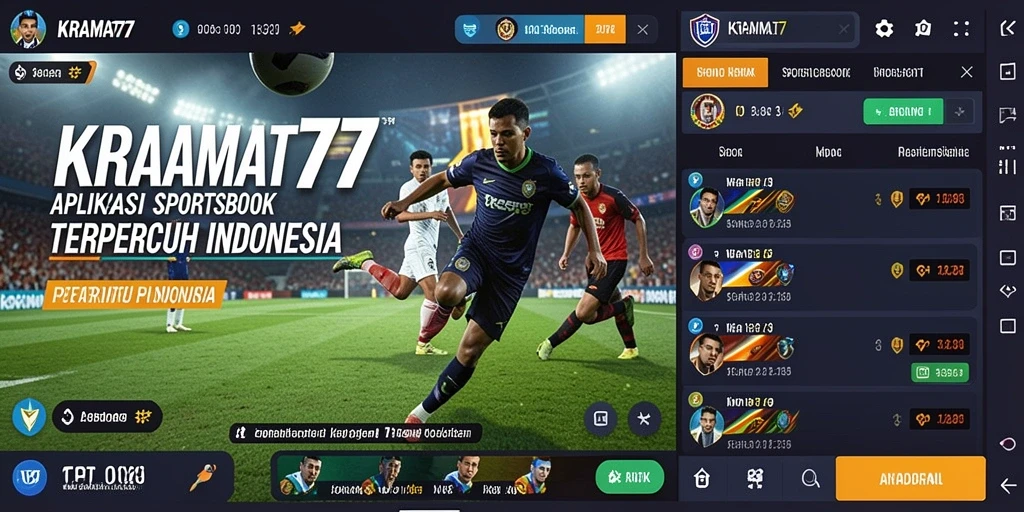 Tampilan menarik dari gameplay taruhan olahraga KRAMAT77.