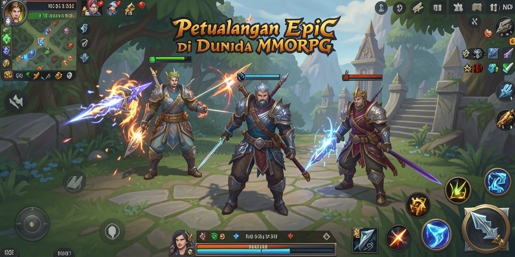 Tangkapan layar gameplay N06 yang menampilkan pertempuran epik.
