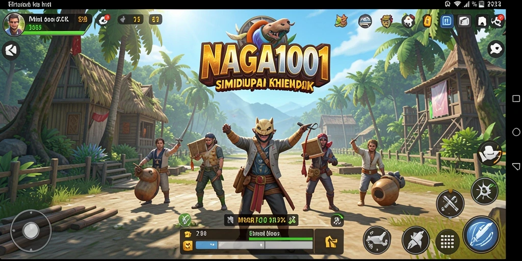 Tampilan gameplay NAGA1001 dengan aktivitas simulasi yang realistis.