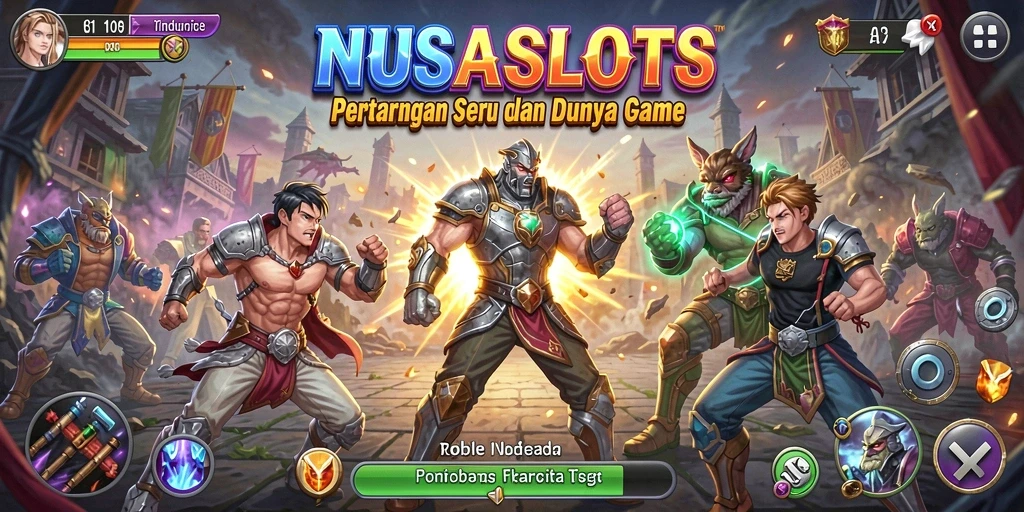 Tampilan intens gameplay NUSASLOTS yang menegangkan dan seru.