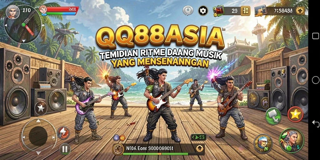 Tampilan menarik gameplay QQ88ASIA yang penuh dengan musik.