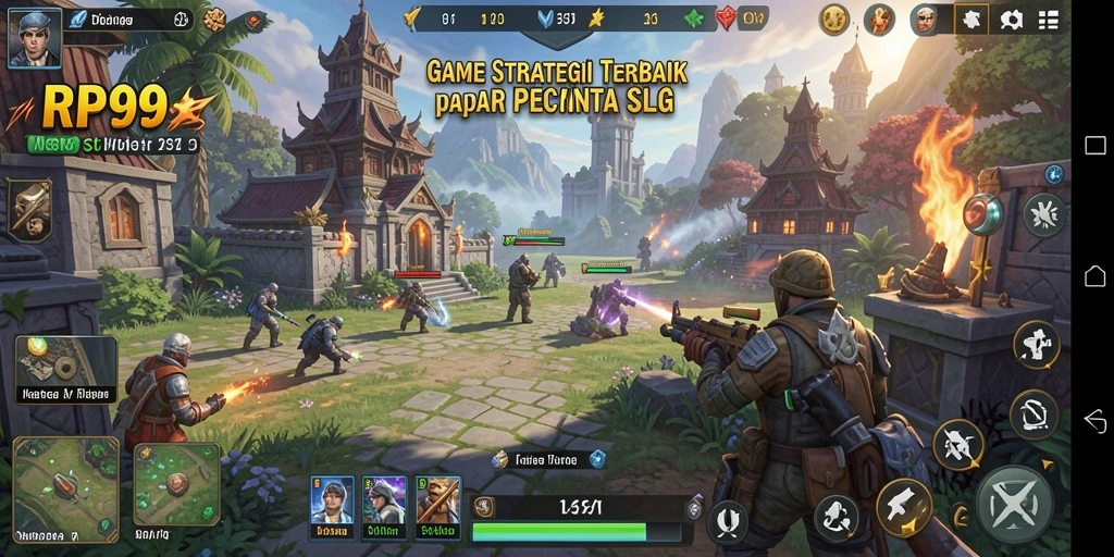 Tampilan gameplay RP99 dengan strategi menarik.