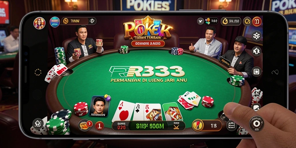 Screenshot gameplay Poker yang menyenangkan dan mengasyikkan.
