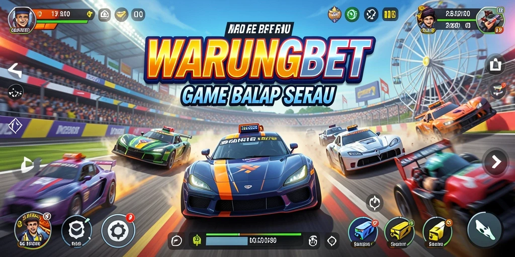 Tampilan menegangkan balapan di track penuh tantangan.